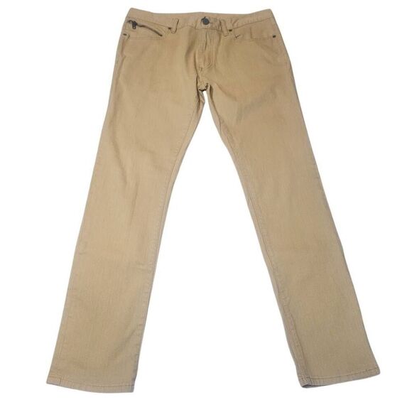 Armani Exchange Jeans Men's Size 36 Tan Slim Fit Casual Denim Feel Pants - Picture 1 of 10